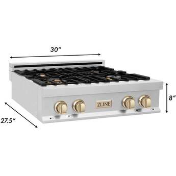Z Line ZLINE RTZ30G Autograph Edition Series 30 Inch Gas Sealed Burner Rangetop — thumbnail 5
