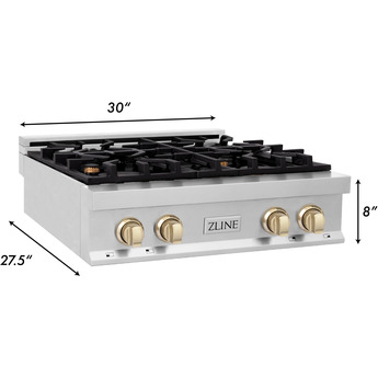 Z Line ZLINE RTZ30MB Autograph Edition Series 30 Inch Gas Sealed Burner Rangetop — thumbnail 39