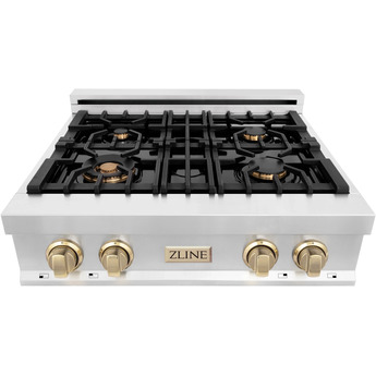 Z Line ZLINE RTZ30MB Autograph Edition Series 30 Inch Gas Sealed Burner Rangetop — thumbnail 4