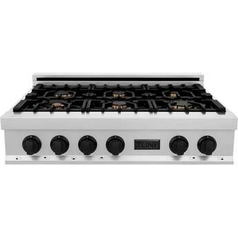 Z Line ZLINE RTZ36MB Autograph Edition Series 36 Inch Gas Sealed Burner Rangetop