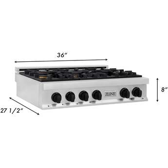 Z Line ZLINE RTZ36MB Autograph Edition Series 36 Inch Gas Sealed Burner Rangetop — thumbnail 22