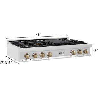 Z Line ZLINE RTZ48CB Autograph Edition Series 48 Inch Gas Sealed Burner Rangetop — thumbnail 13