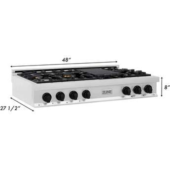 Z Line ZLINE RTZ48MB Autograph Edition Series 48 Inch Gas Sealed Burner Rangetop — thumbnail 4