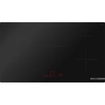 Bosch 36 Inch 500 Series Frameless Induction Cooktop With Home Connect: Black