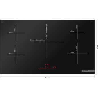 Bosch 36 Inch 500 Series Frameless Induction Cooktop With Home Connect: Black — thumbnail 8