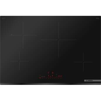 Bosch NIT8061UC 30 Inch Induction Cooktop, 800 Series, Frameless, Home Connect: Black