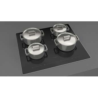 Fulgor Milano F4IT24S2 24 Inch 400 Series Induciton Cooktop: Stainless Glossy Black — thumbnail 3