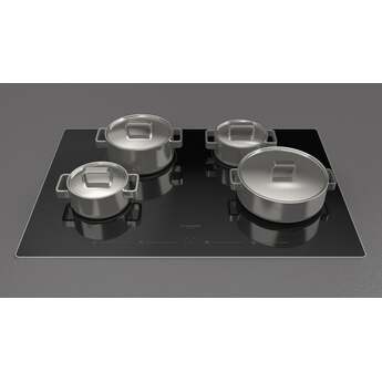 Fulgor Milano F4IT30S2 30 Inch 400 Series Induction Cooktop: Stainless Glossy Black