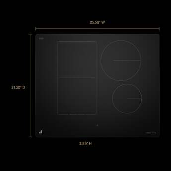 Jenn Air JICT724SB 24 Inch Flex Element Sensor Indcution Cooktop: Black — thumbnail 7