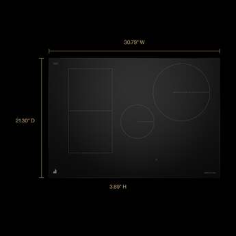 Jenn Air JICT730SB 30 Inch Flex Element Sensor Indcution Cooktop: Black — thumbnail 12