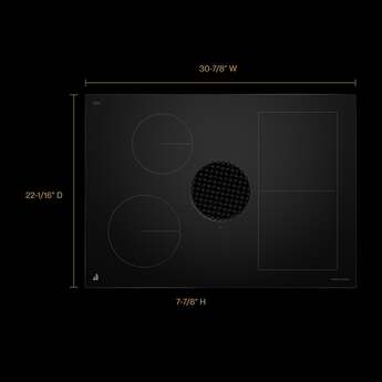 Jenn Air JIDT730SBL 30 Inch Induction Downdraft Cooktop Black — thumbnail 23