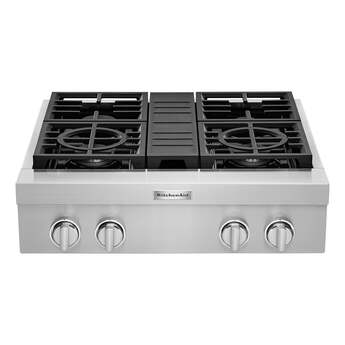 Kitchen Aid KitchenAid 30" Porcelain Coated Steel Commercial Style Gas Sealed Burner Rangeto