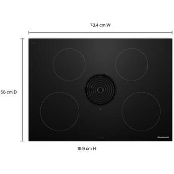 KitchenAid KCID930SBL 30 Inch Downdraft Induction Cooktop Black — thumbnail 11