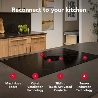 KitchenAid KCID930SBL 30 Inch Downdraft Induction Cooktop Black — thumbnail 14