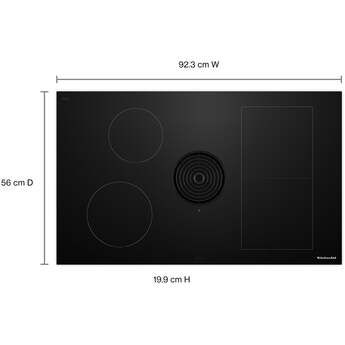 KitchenAid KCID936SBL 36 Inch Downdraft Induction Cooktop Black — thumbnail 19