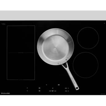 KitchenAid Induction Smart Cooktop with 5 Heating Zones, Even-Heat™ Zone, Temp Cook™ Technology & Smart Presets, WipeClean™ Coating, Voice Control, Backlit Touch Controls, Power Boost Function, Pan Size Detection, KitchenAid® App and Energy Star® Certified: 30 Inch Width with Edge-to-Edge Glass (No Trim) — thumbnail 8