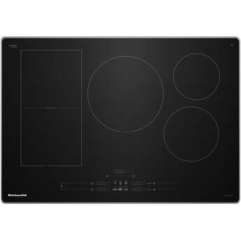 KitchenAid Induction Smart Cooktop with 5 Heating Zones, Even-Heat™ Zone, Temp Cook™ Technology & Smart Presets, WipeClean™ Coating, Voice Control, Backlit Touch Controls, Power Boost Function, Pan Size Detection, KitchenAid® App and Energy Star® Certified: Stainless Steel — thumbnail 2