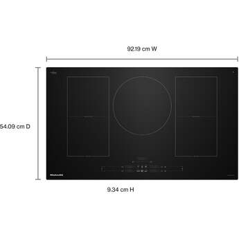 KitchenAid 36 Inch Induction Smart Cooktop with 5 Heating Zones, Even-Heat™ Zone, Temp Cook™ Technology & Smart Presets, WipeClean™ Coating, Voice Control, Backlit Touch Controls, Power Boost Function, Pan Size Detection, KitchenAid® App and Energy Star® Certified: Black — thumbnail 15
