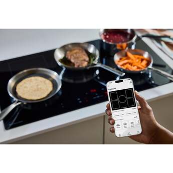 KitchenAid 36 Inch Induction Smart Cooktop with 5 Heating Zones, Even-Heat™ Zone, Temp Cook™ Technology & Smart Presets, WipeClean™ Coating, Voice Control, Backlit Touch Controls, Power Boost Function, Pan Size Detection, KitchenAid® App and Energy Star® Certified: Black — thumbnail 7