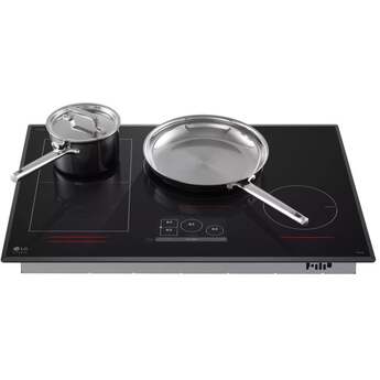 LG Studio CBIS3018BE 30 Inch Induction Cooktop, Dual Center Zone, Wifi, LCD Touch Screen Black — thumbnail 10