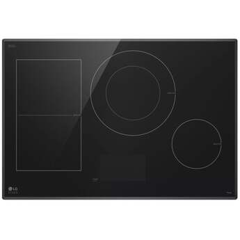 LG Studio CBIS3018BE 30 Inch Induction Cooktop, Dual Center Zone, Wifi, LCD Touch Screen Black — thumbnail 13