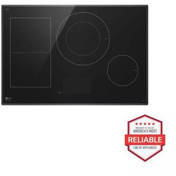 LG Studio CBIS3018BE 30 Inch Induction Cooktop, Dual Center Zone, Wifi, LCD Touch Screen Black — thumbnail 7