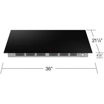 Samsung Induction Cooktop with 5 Induction Burners, Digital Touch Controls, Anti-Scratch Matte Glass Cooktop, 4.3kW Power Burner, Sync Burner, Wi-Fi, Hot Surface Indicator, Simmer Function, Safety Shutoff, ADA Compliant, and ENERGY STAR® Certified: Black, 36 Inch Width — thumbnail 13