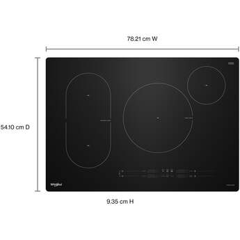 Whirlpool WCIT7030SB 30" Intelligent Induction Cooktop Black — thumbnail 7