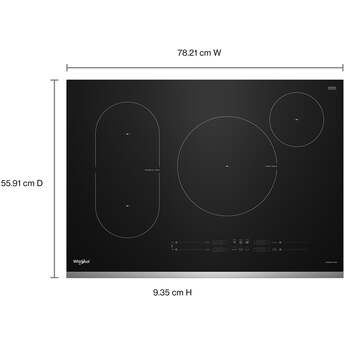 Whirlpool WCIT7030SS 30" Intelligent Induction Cooktop Black With Stainless Steel Trim — thumbnail 6