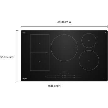 Whirlpool WCIT7536SB 36 Inch Flex Element Sensor Induction: Black — thumbnail 3