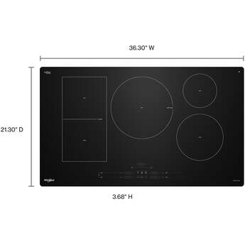 Whirlpool WCIT7536SB 36 Inch Flex Element Sensor Induction: Black — thumbnail 8