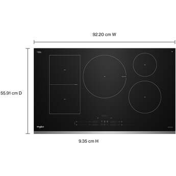 Whirlpool WCIT7536SS 36 Inch Flex Element Sensor Induction: Stainless Stainless Steel Trim — thumbnail 17