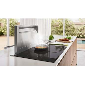 Bosch Built-In Downdraft with 3-Speeds, Multiple Ducting Options, Recirculation Mode, Charcoal Filter, Splatter Guard and Retractable Design (Blower Sold Separately): Stainless Steel — thumbnail 13