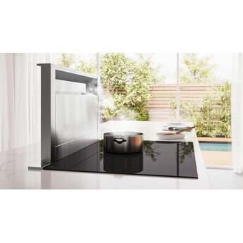 Bosch Built-In Downdraft with 3-Speeds, Multiple Ducting Options, Recirculation Mode, Charcoal Filter, Splatter Guard and Retractable Design (Blower Sold Separately): Stainless Steel — thumbnail 8