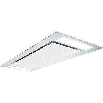 Faber Ceiling Mount Convertible Hood with LED Lights, Remote Control: White, 36 Inch