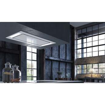 Faber Ceiling Mount Convertible Hood with LED Lights, Remote Control: White, 36 Inch — thumbnail 2