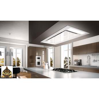 Faber Ceiling Mount Convertible Hood with LED Lights, Remote Control: White, 36 Inch — thumbnail 4