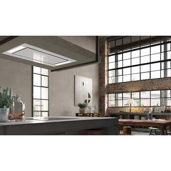 Faber Ceiling Mount Convertible Hood with LED Lights, Remote Control: White, 36 Inch — thumbnail 5