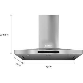 Kitchen Aid KVIB602DSS 42 Inch Island Mount Hood — thumbnail 15