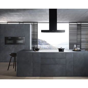 Miele 36 Inch Island Hood with LED Lighting, Con@ctivity, Automatic Switch-off, Active AirClean, Stainless-steel Grease Filters, Safety Turn Off and Tempered Glass: Obsidian Black — thumbnail 2