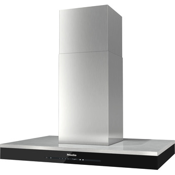 Miele 36 Inch Island Hood with LED Lighting, Con@ctivity, Automatic Switch-off, Active AirClean, Stainless-steel Grease Filters, Safety Turn Off and Tempered Glass: Stainless Steel