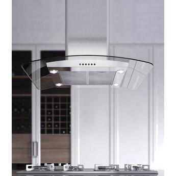 XO XOMI36G XOMI Series 36 Inch Island Mount Convertible Hood — thumbnail 3