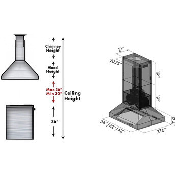 Z Line ZLINE 697I30448 48 Inch Island Mount Ducted Hood — thumbnail 15