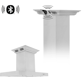 Z Line ZLINE KE2ICRNBT48 48 Inch Island Mount Ducted Hood — thumbnail 6