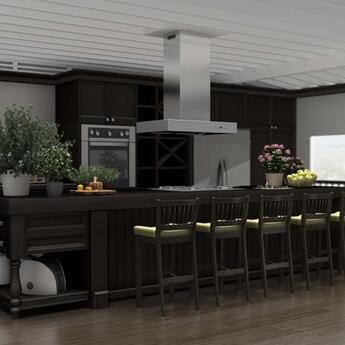 Z Line ZLINE KECOMIRD36 36 Inch Island Mount Ducted Hood — thumbnail 14
