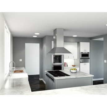 Zephyr ZSLE42BS Essentials Europa Series 42 Inch Island Mount Ducted Hood — thumbnail 5