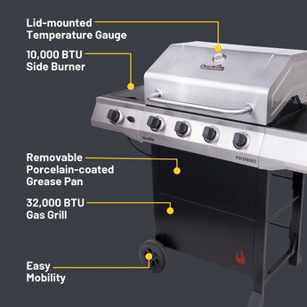 Performance Series™ 4 Burner Gas Grill with Side Burner — thumbnail 10