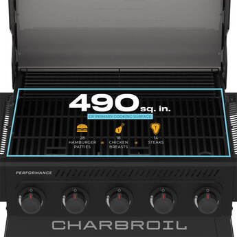Performance Series FlavorMax 5-Burner Gas Grill - Black — thumbnail 6