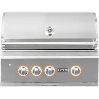 Coyote 30" Stainless Steel Built-In Propane Grill With Rapid Sear Infrared Burner & Rotisserie