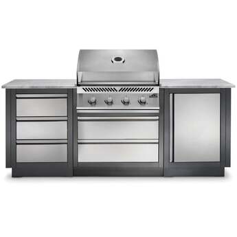 Napoleon Oasis 100 Bundle, Built-in 500 Series 32: Stainless Steel, Liquid Pr...